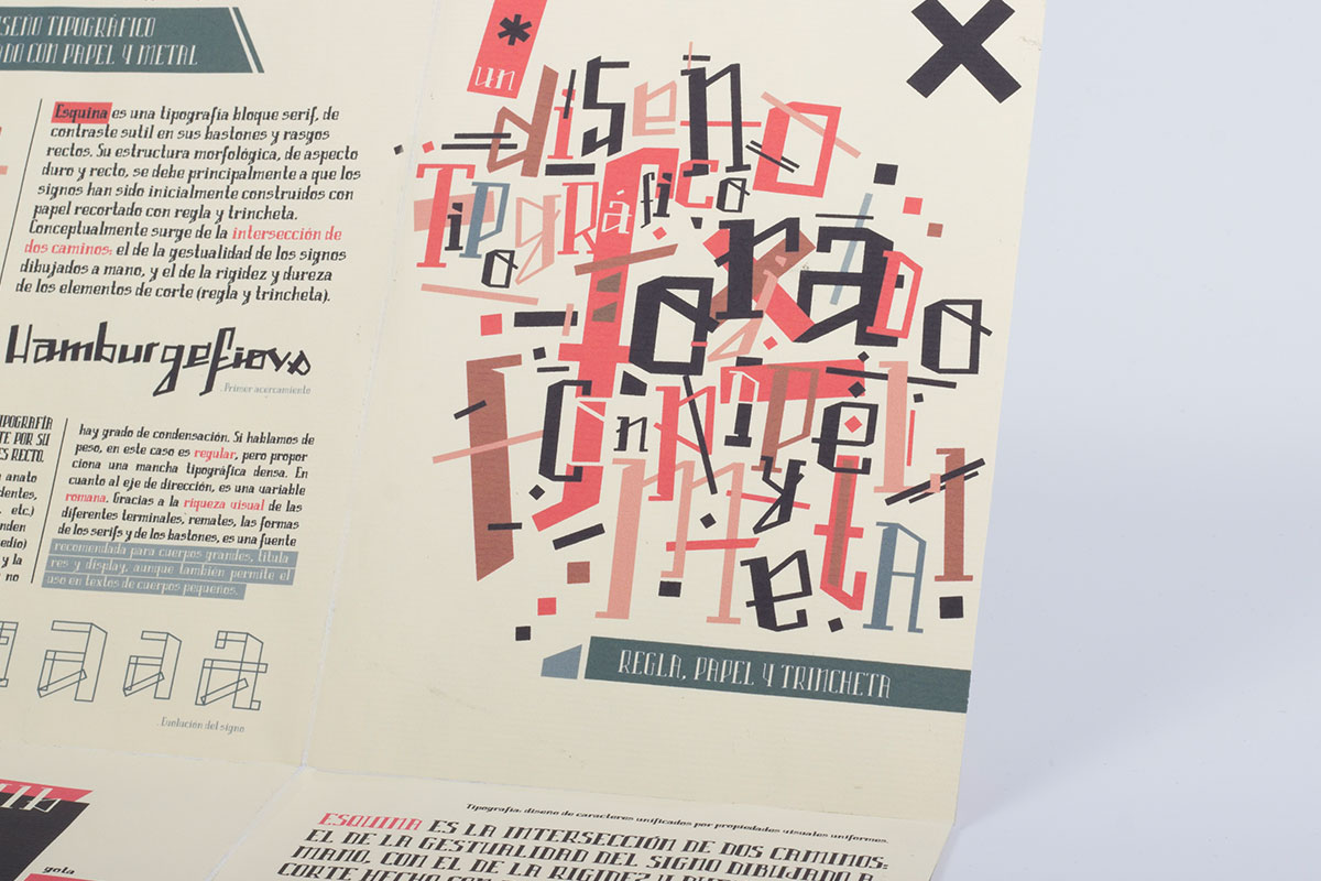 Familias Tipográficas. Trabajo de Leandro Villegas Campos.