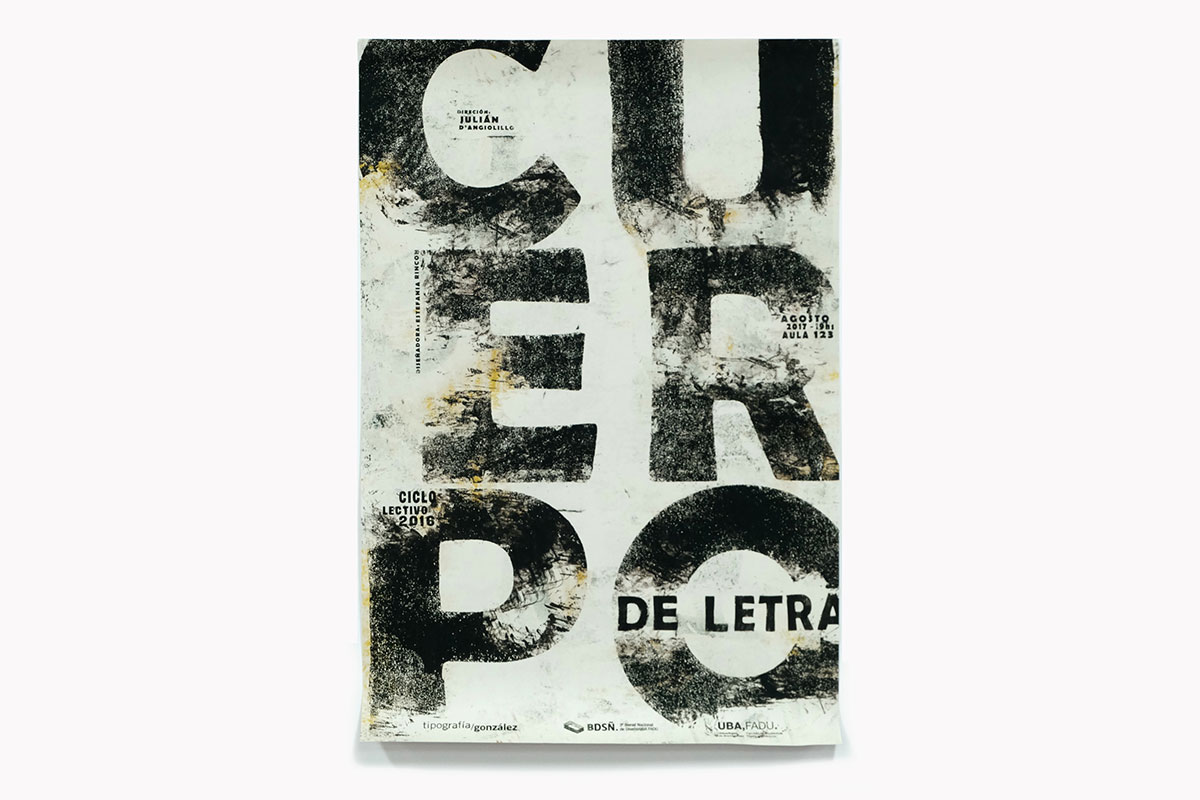 Afiche Cine & Diseño. Trabajo de Estefanía Rincón.