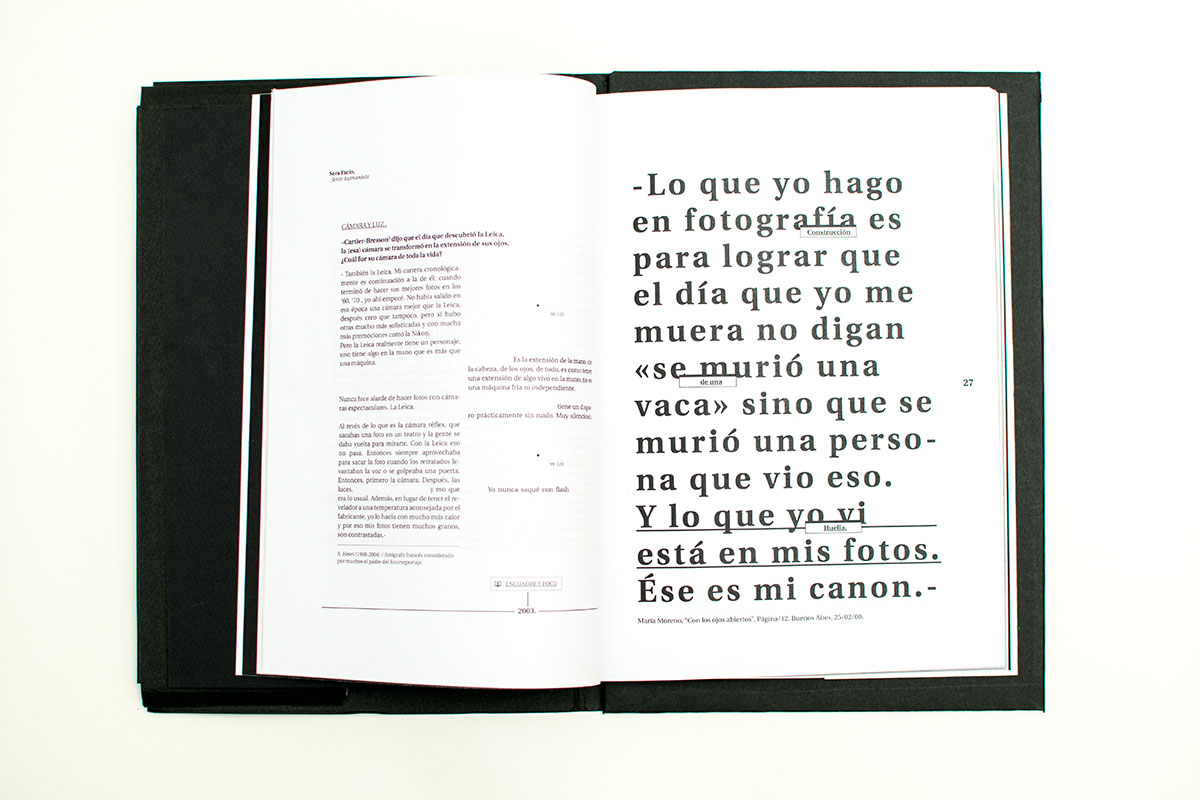 Libro de edición especial. Trabajo de Romina Araoz.