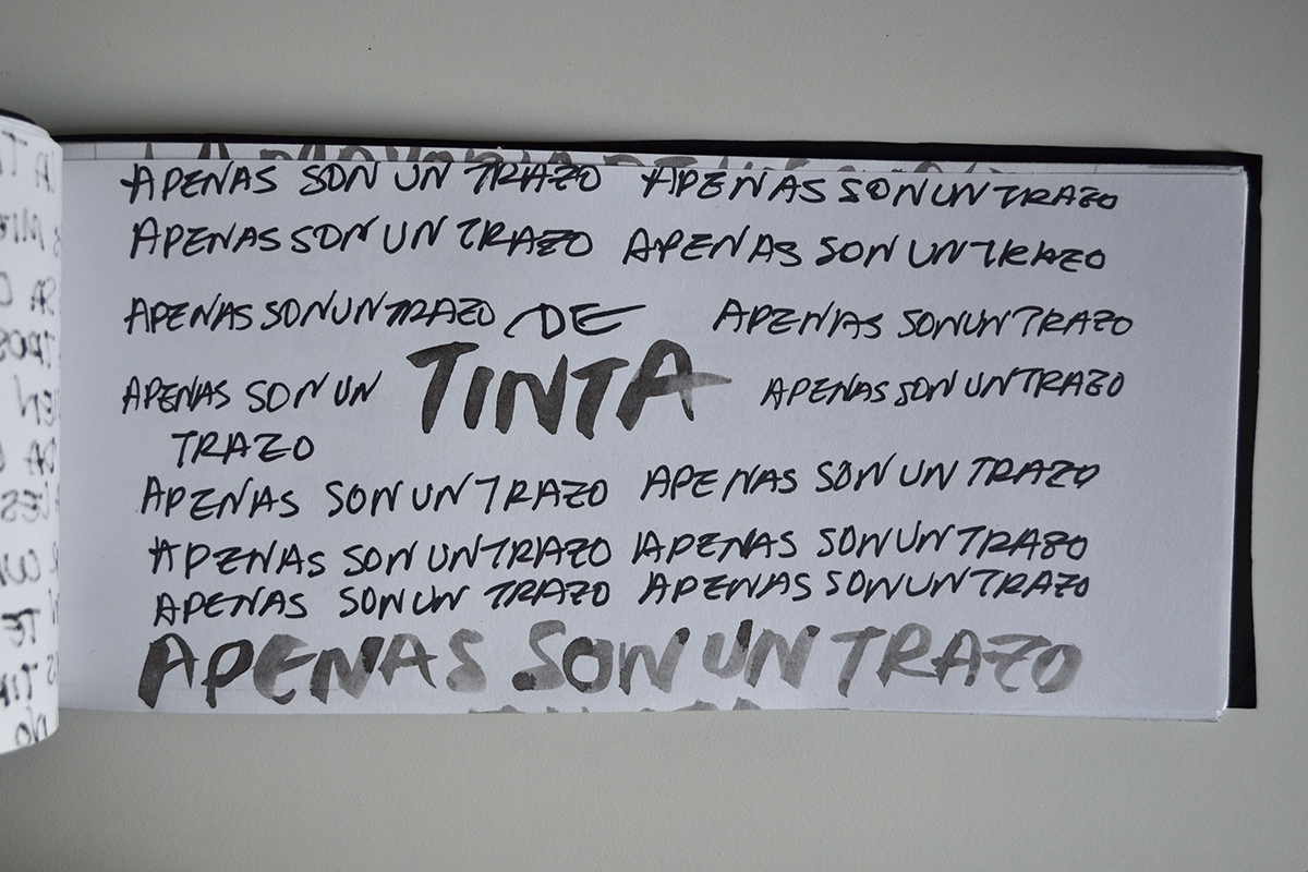 Tipografía en el entorno. Trabajo de Julieta Garcete.