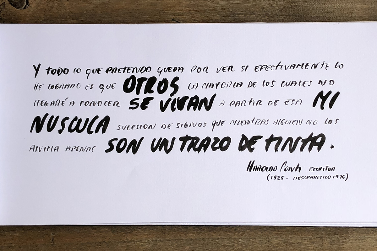 El trazo y el signo. Trabajo de Eliana Cuervo.