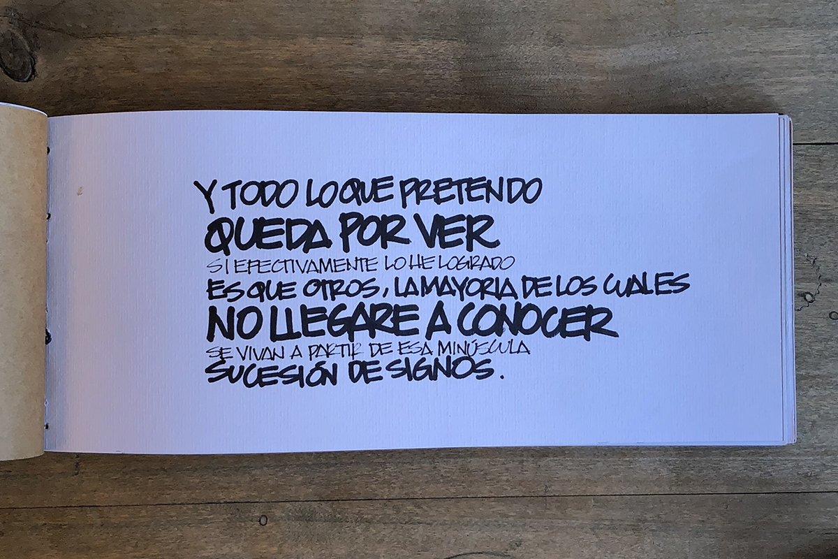 El trazo y el signo. Trabajo de Ricardo Velasquez.