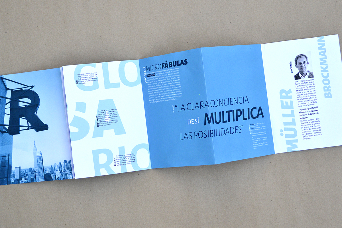 La letra desplegada. Trabajo de Elias Vallejos.