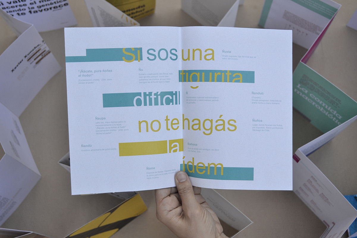 La letra desplegada. Trabajo de Rosario Macias.
