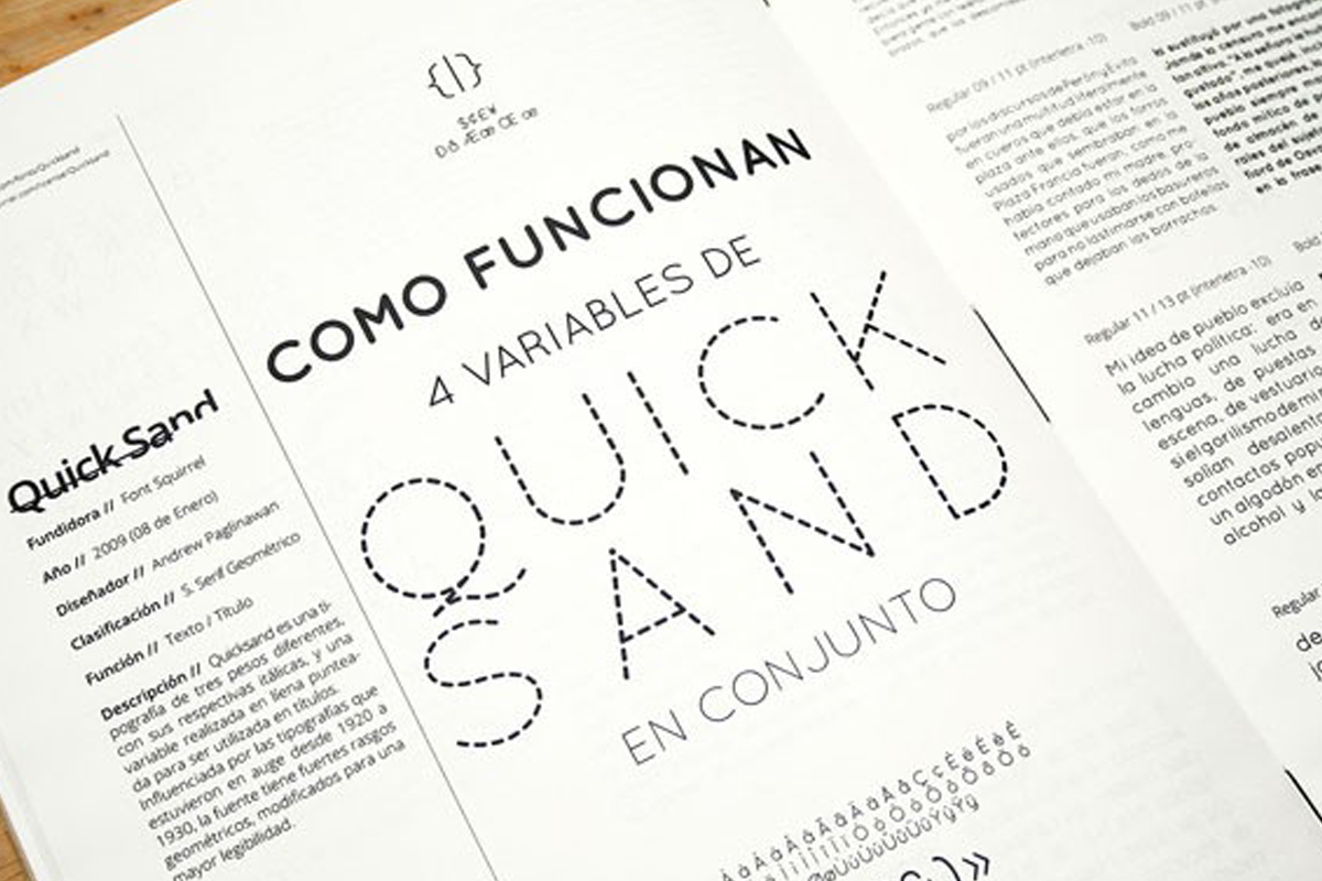 Catálogo Tipográfico. Trabajo de Julieta Scordo.