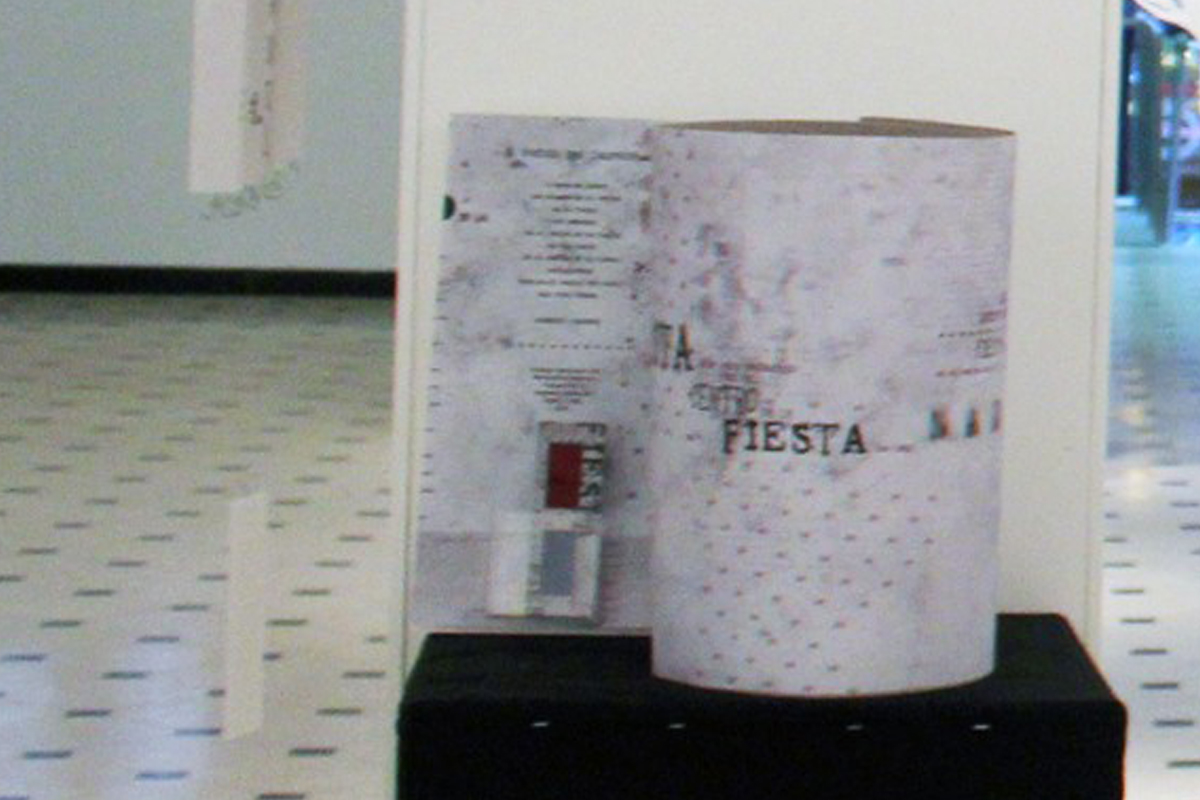 Tipografía en el espacio. Trabajo de Bernardita Garona.
